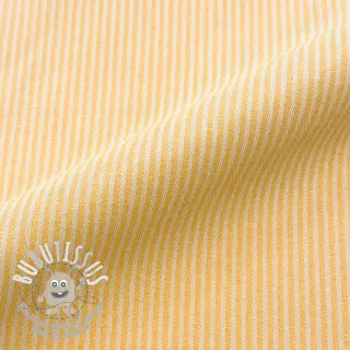 Tissu déco DOBBY Colored stripe warm yellow