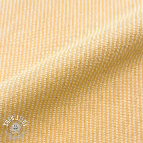 Tissu déco DOBBY Colored stripe warm yellow
