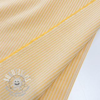 Tissu déco DOBBY Colored stripe warm yellow