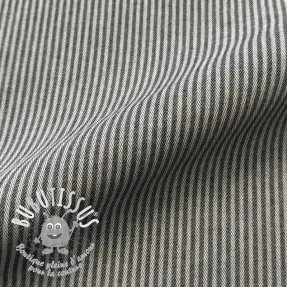 Tissu déco DOBBY Colored stripe graphite