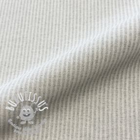 Tissu déco DOBBY Colored stripe light grey