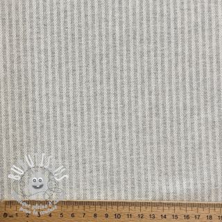 Tissu déco DOBBY Colored stripe light grey