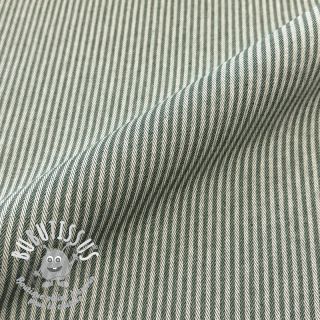 Tissu déco DOBBY Colored stripe bottle green