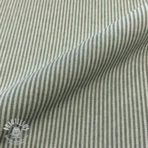 Tissu déco DOBBY Colored stripe bottle green