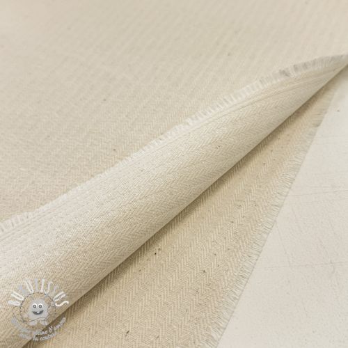 Tissu déco DOBBY Colored stripe naturel