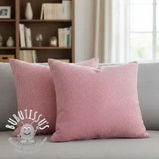 Tissu déco DOBBY Colored stripe fuchsia