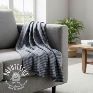 Tissu coton YARN DYED Check Anabel teal