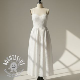 Tissu coton EMBROIDERY 2 side Camelia