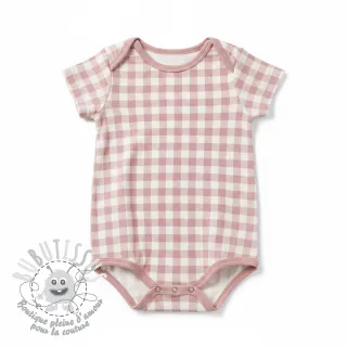 Tissu coton FLANNEL BIG Check light pink