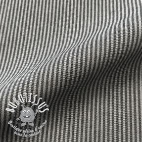 Tissu déco DOBBY Colored stripe black