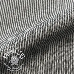 Tissu déco DOBBY Colored stripe black
