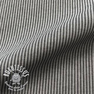 Tissu déco DOBBY Colored stripe black