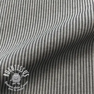 Tissu déco DOBBY Colored stripe black