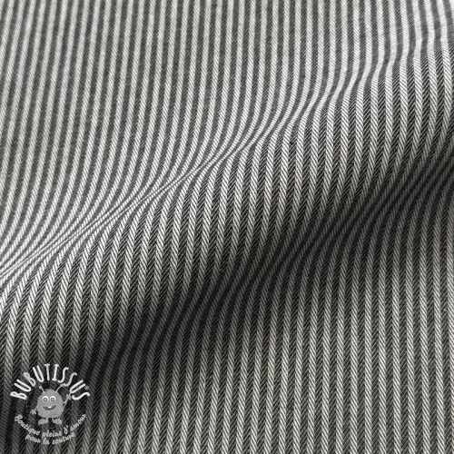 Tissu déco DOBBY Colored stripe black