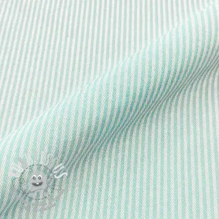 Tissu déco DOBBY Colored stripe mint