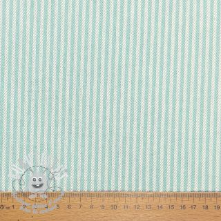 Tissu déco DOBBY Colored stripe mint