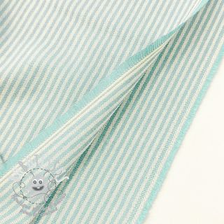 Tissu déco DOBBY Colored stripe mint