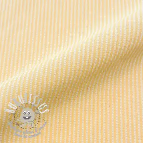 Tissu déco DOBBY Colored stripe pastel yellow