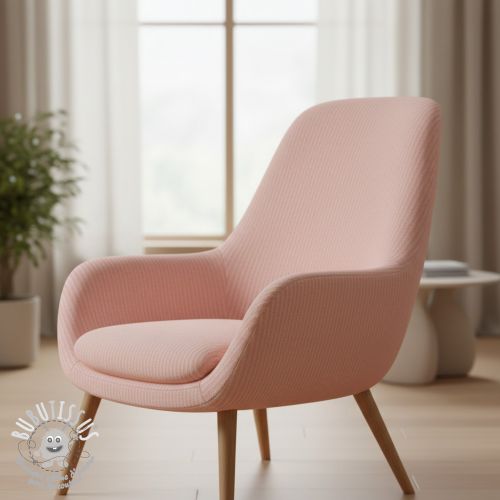 Tissu déco DOBBY Colored stripe light pink