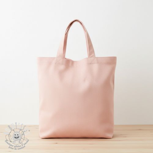 Tissu déco DOBBY Colored stripe light pink