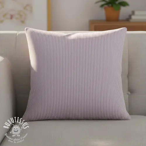 Tissu déco DOBBY Colored stripe lavender