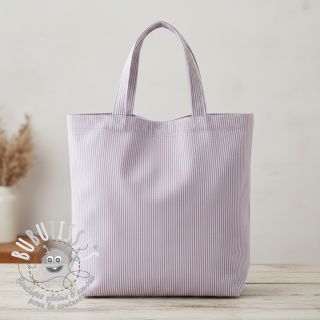 Tissu déco DOBBY Colored stripe lavender