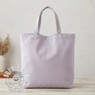 Tissu déco DOBBY Colored stripe lavender