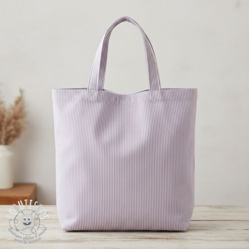 Tissu déco DOBBY Colored stripe lavender