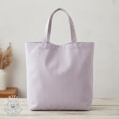 Tissu déco DOBBY Colored stripe lavender