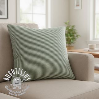 Tissu déco DOBBY Colored stripe bottle green