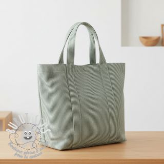 Tissu déco DOBBY Colored stripe bottle green