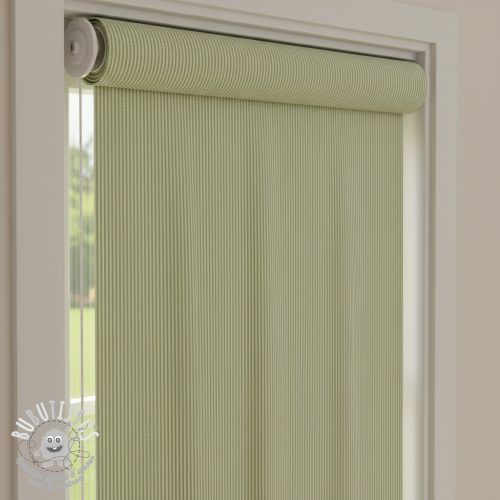 Tissu déco DOBBY Colored stripe light green