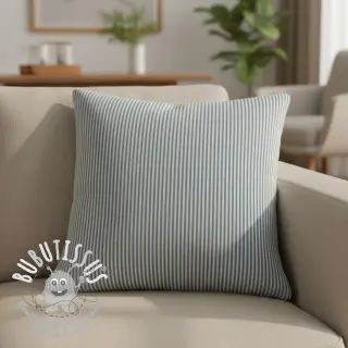 Tissu déco DOBBY Colored stripe blue