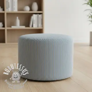 Tissu déco DOBBY Colored stripe blue