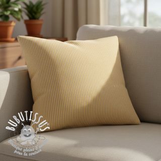 Tissu déco DOBBY Colored stripe ochre