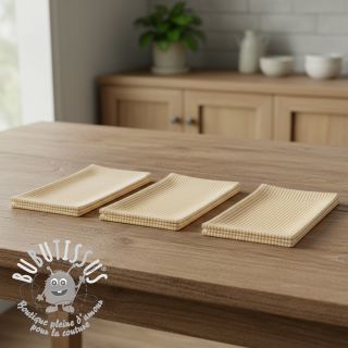 Tissu déco DOBBY Colored stripe ochre