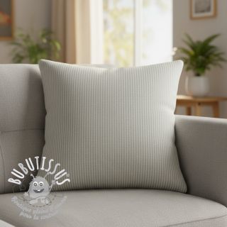 Tissu déco DOBBY Colored stripe light grey