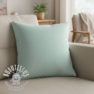 Tissu déco DOBBY Colored stripe mint