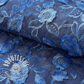 Tissu coton TIE DYE EMBROIDERY Flora design B