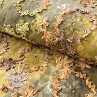 Tissu coton TIE DYE EMBROIDERY Eva tape design E