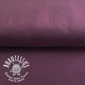 Tissu velours cotelé fin aubergine