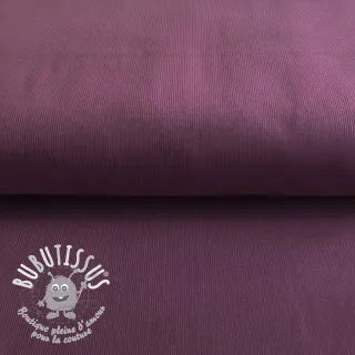 Tissu velours cotelé fin aubergine