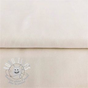 Tissu velours cotelé fin ecru