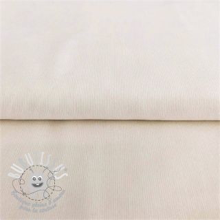 Tissu velours cotelé fin ecru