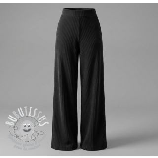 Tissu velours cotelé fin black