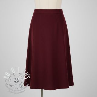 Tissu velours cotelé fin bordeaux