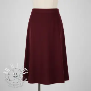 Tissu velours cotelé fin bordeaux