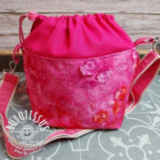 Tissu coton TIE DYE EMBROIDERY Poppy design K