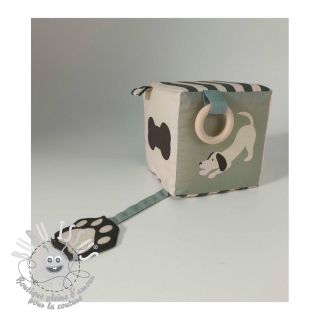 Tissu coton Dog PANEL digital print