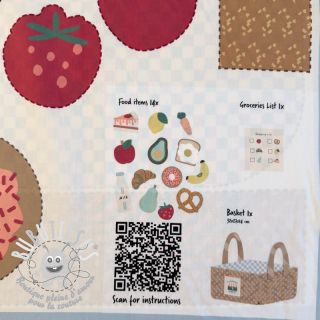 Tissu coton Farmers market PANEL digital print